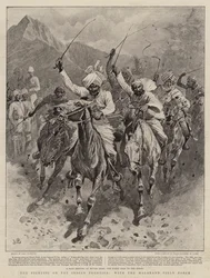 Die Kämpfe an der indischen Grenze, mit der Malakand Feldtruppe